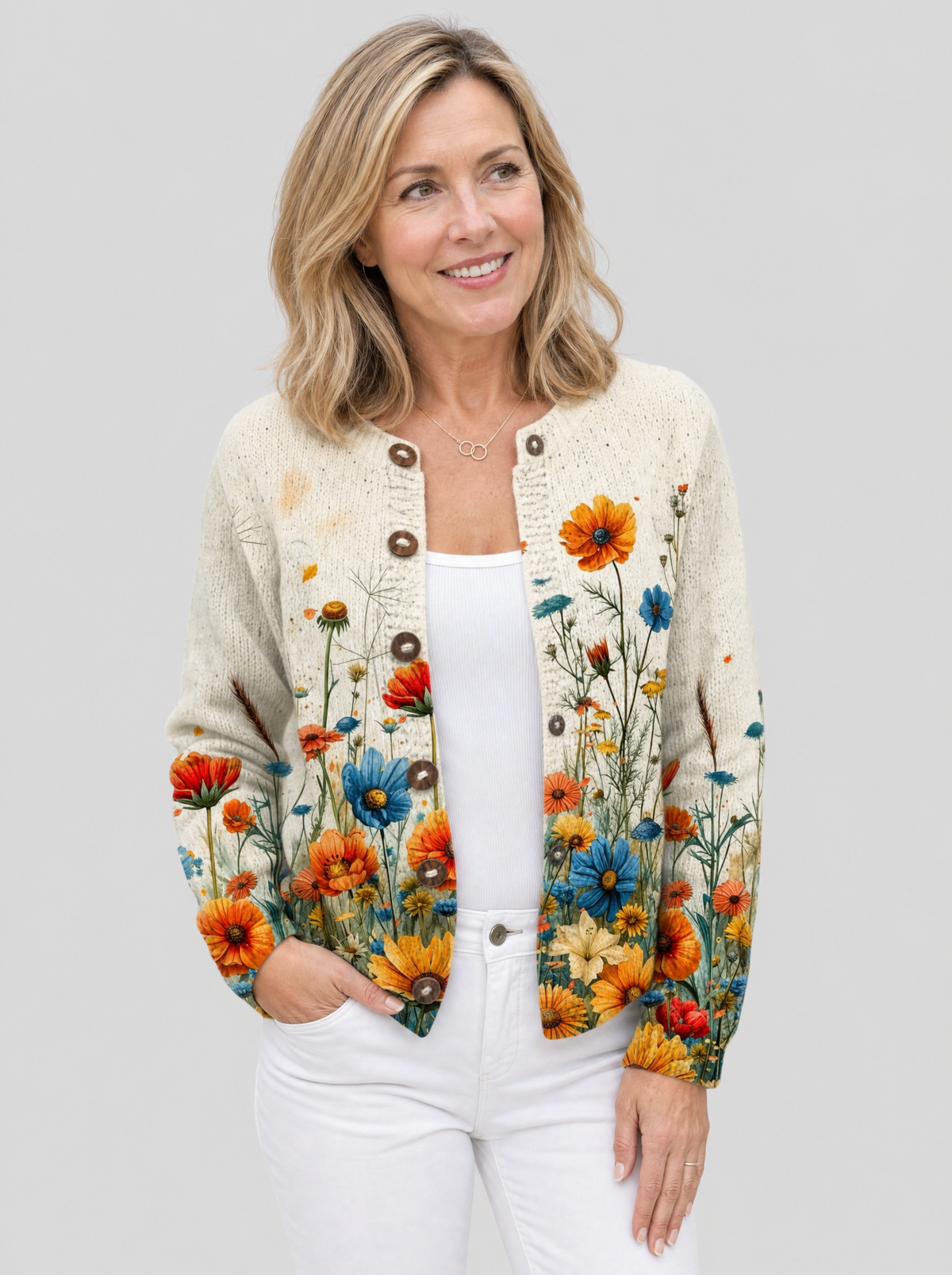 Jean | Vintage Floral Cardigan