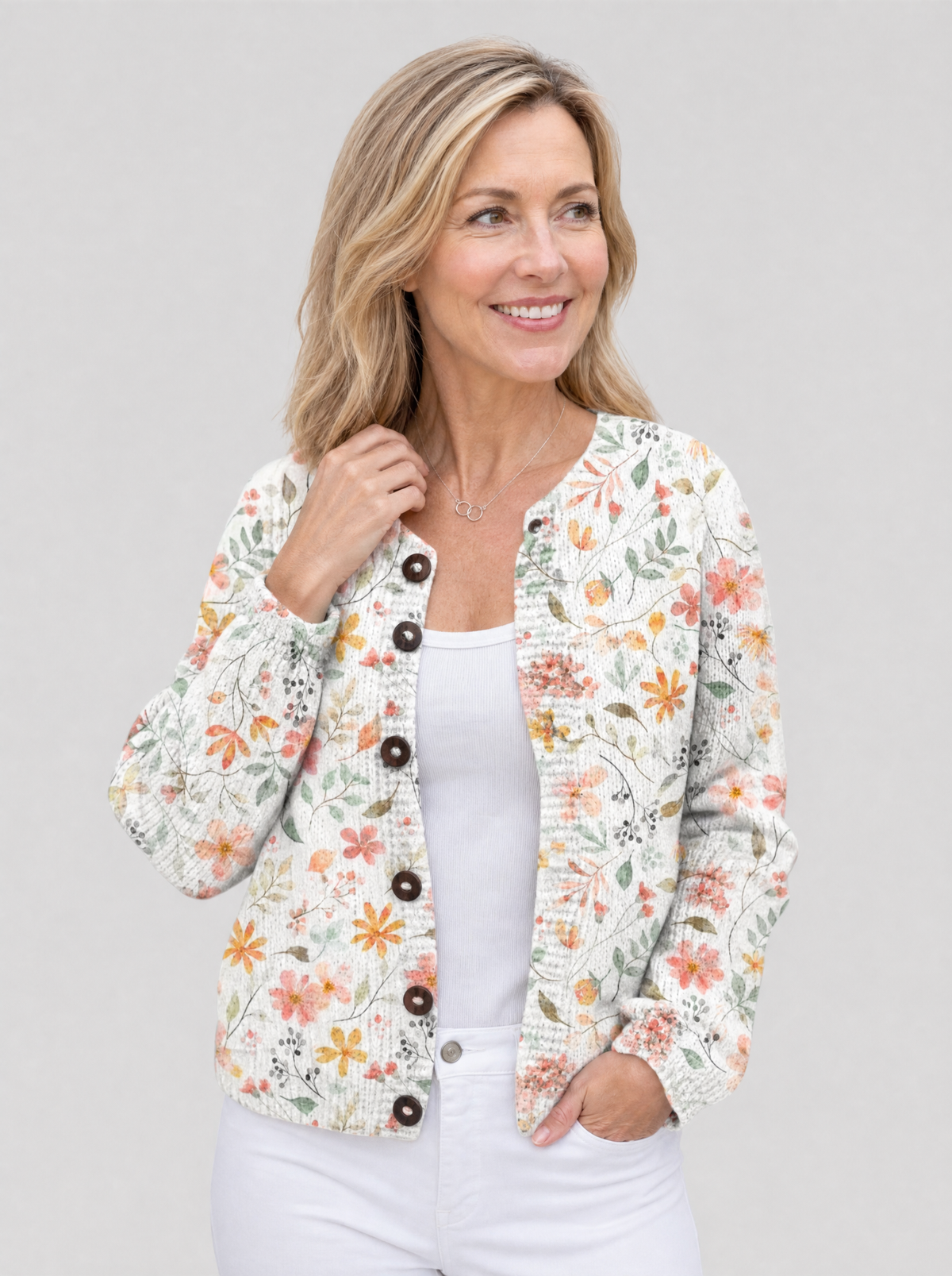 Elsie | Vintage Floral Cardigan