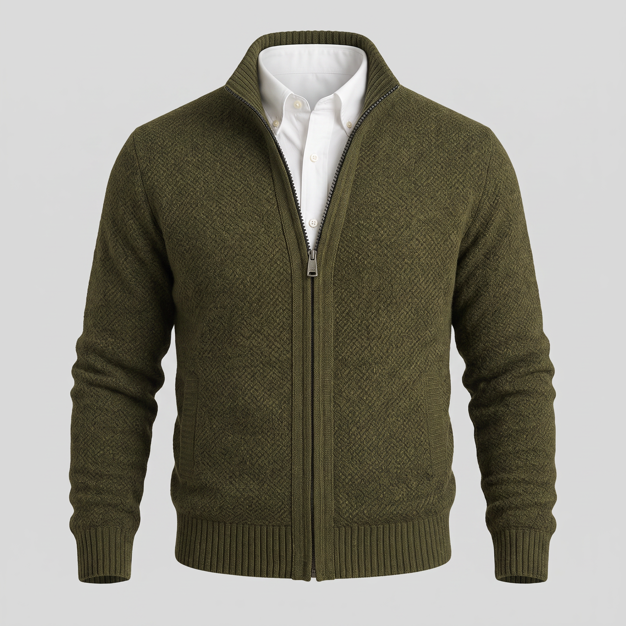 RAVINO ZIP-UP CARDIGAN
