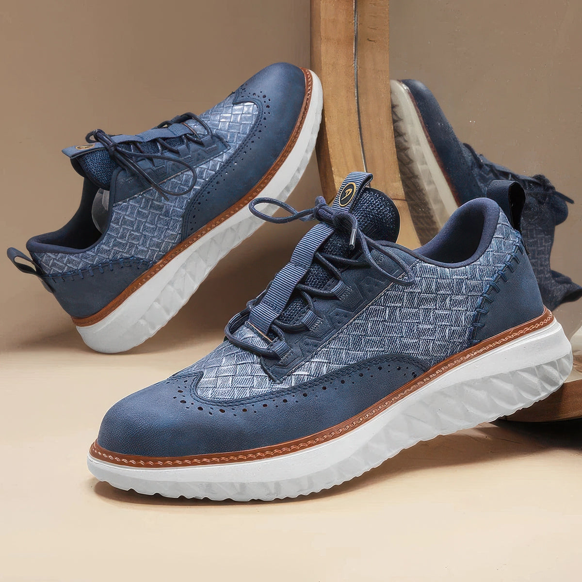 Oxford Ridge Leather Sneakers